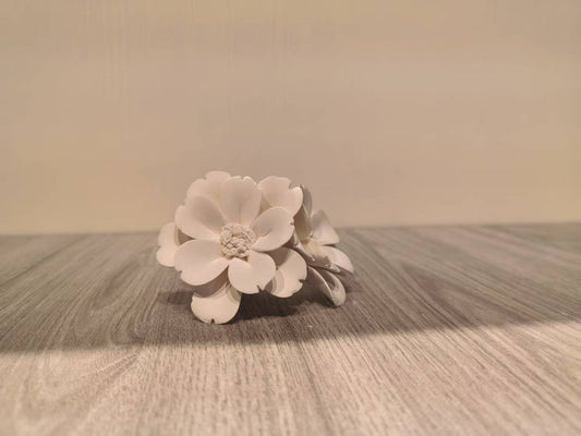 Ceramic Flower Aromatherapy Diffuser – Handmade Ceramic Decorative Essential Oil Diffuser for Office Desk, Home & bedrooms