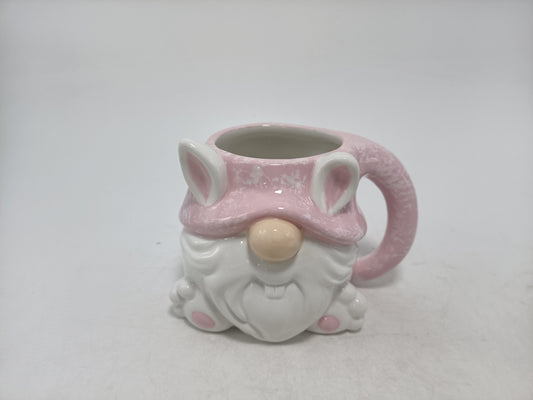 Charming Ceramic Pink Bunny - Inspired Coffee Mug - Perfect for Springtime Sips
