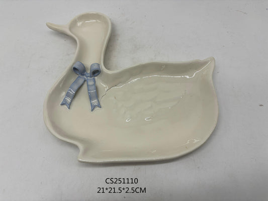 Charming Duck - Inspired Decorative Plate - Perfect for Spring and Summer Displays